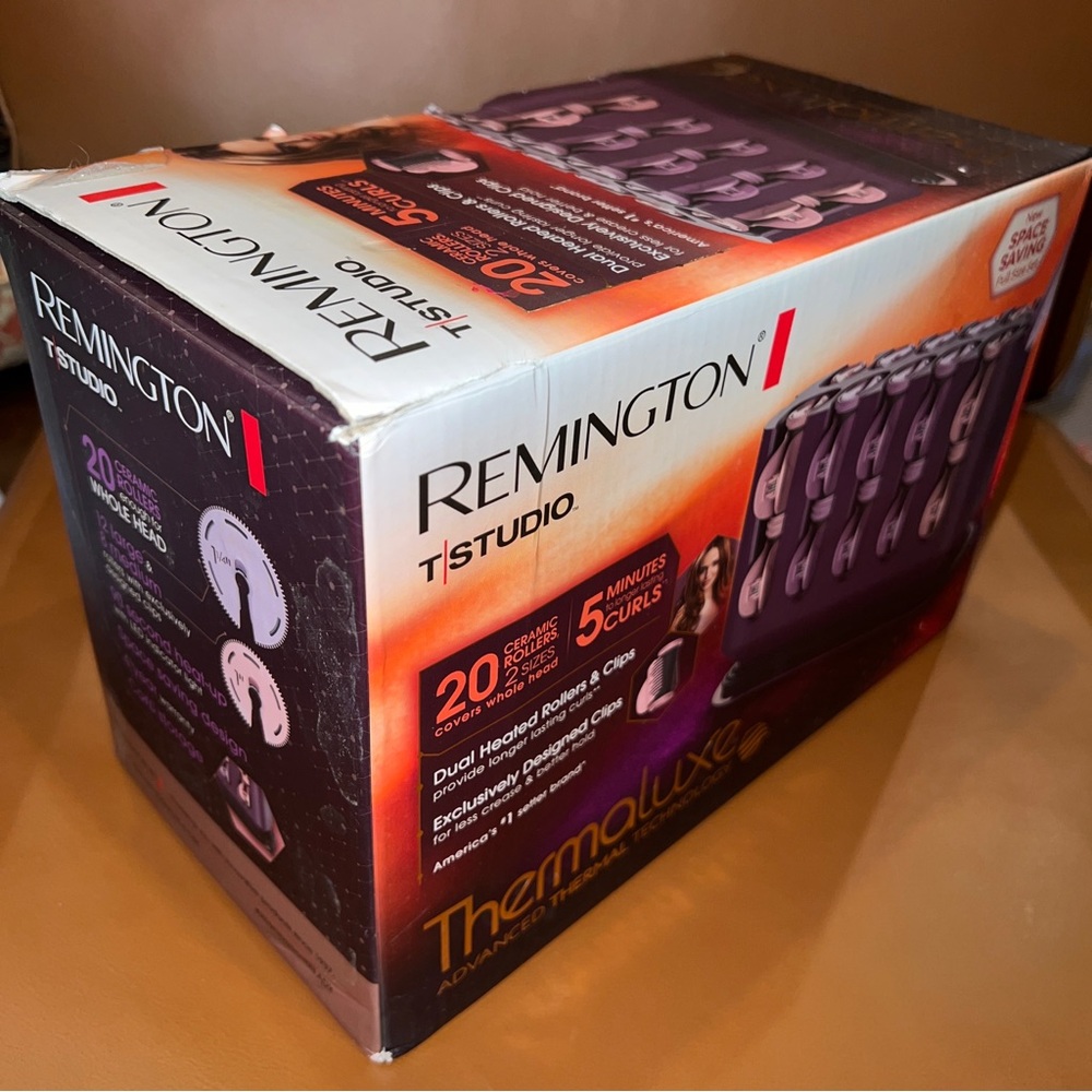 Remington H9100s T-studio Thermaluxe Pro Pearl Ceramic Hair Setter, Purple